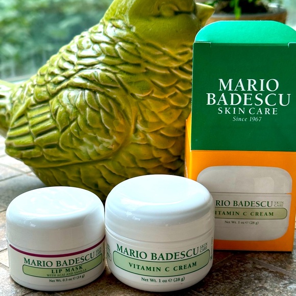 Mario Badescu Other - Mario Badescu VITAMIN C CREAM and LIP MASK new FULL SIZED açai and vanilla